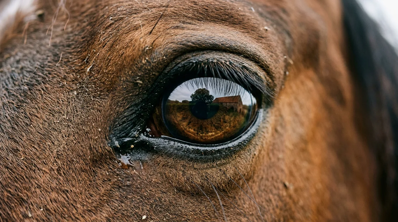 Un regard de cheval, Écurie du Poirier, Lentilly